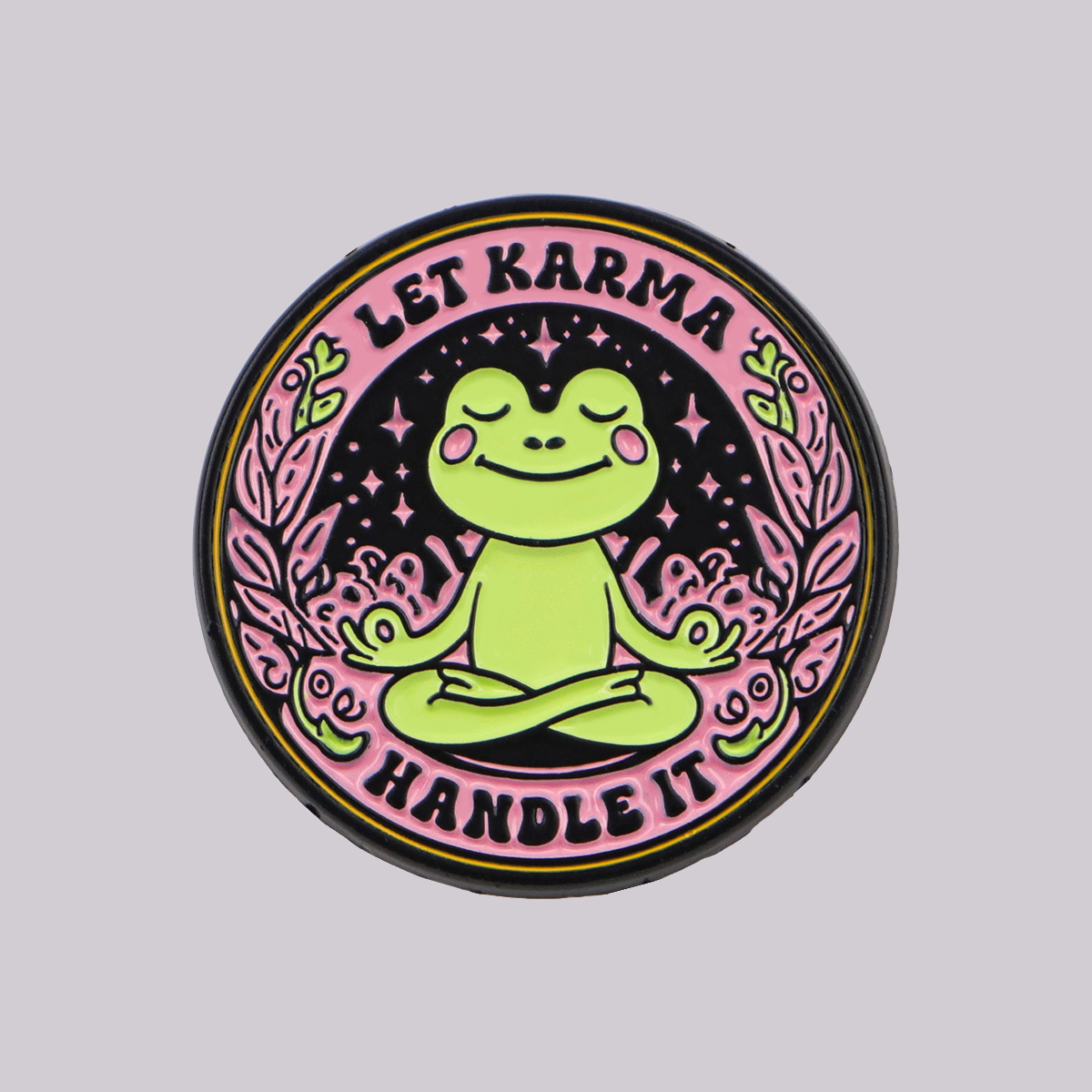 Yoga Fitness Model - Yoga Frog Enamel Pin LET KARMA