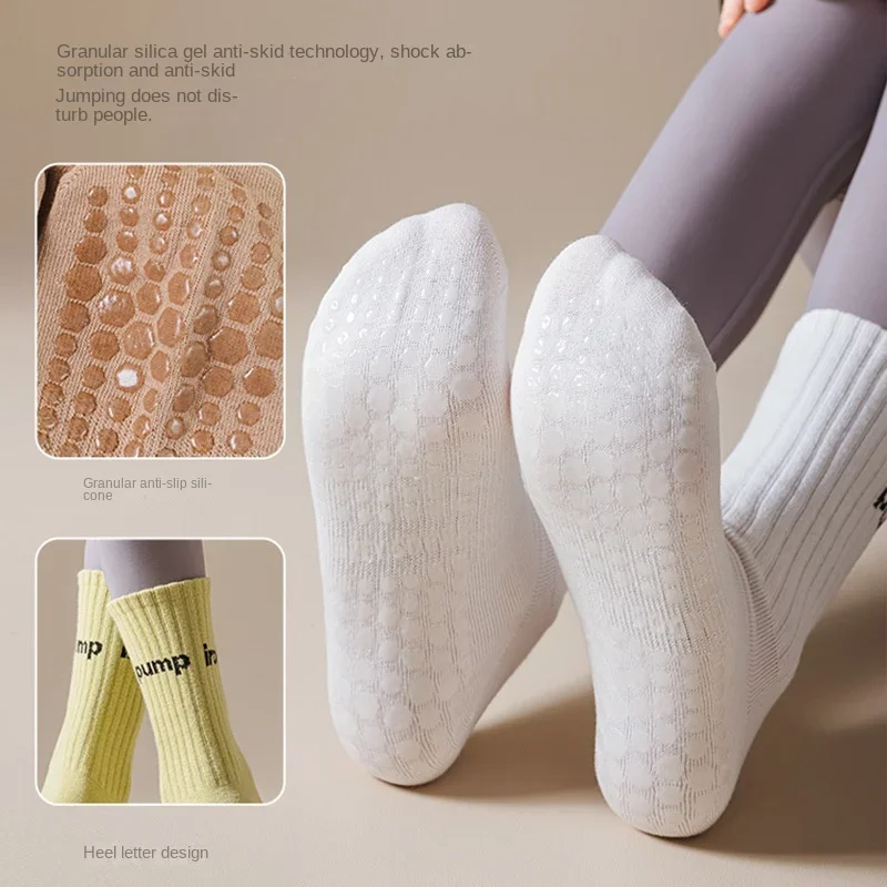 Women Mid Tube Yoga Socks Anti - Yoga Fitness Dance のレビューと価格