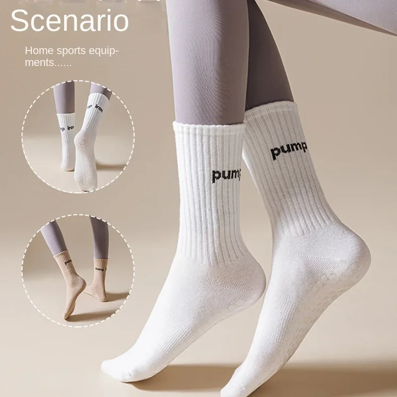 Women Mid Tube Yoga Socks Anti - Yoga Fitness Dance のレビューと価格