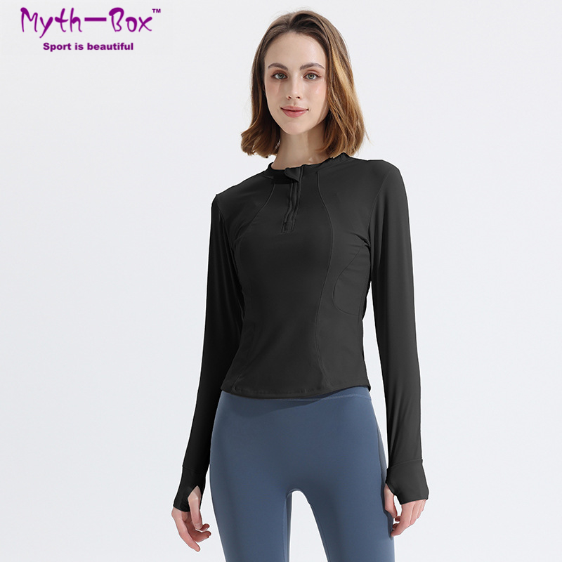 Autumn Women Yoga Shirts Long  - Yoga Fitness Qc のレビューと価格