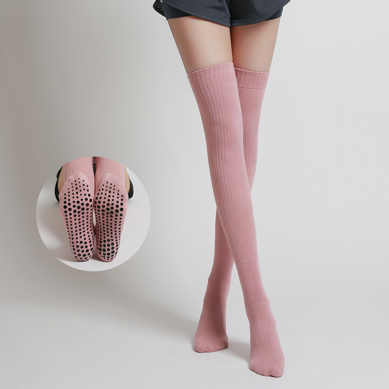 Women Non-slip Yoga Socks Long - Yoga Fitness Dance のレビューと価格