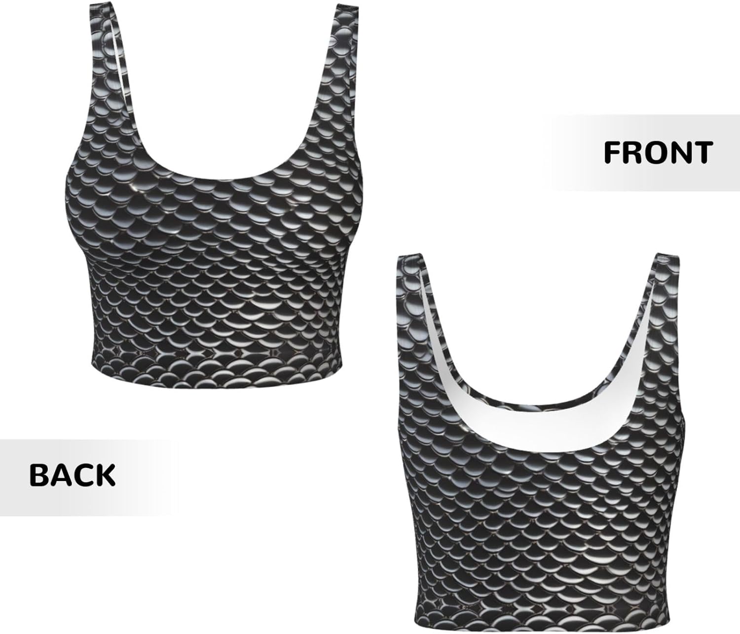 Silver fish scale Printed Wome - Yoga Fitness Women のレビューと価格