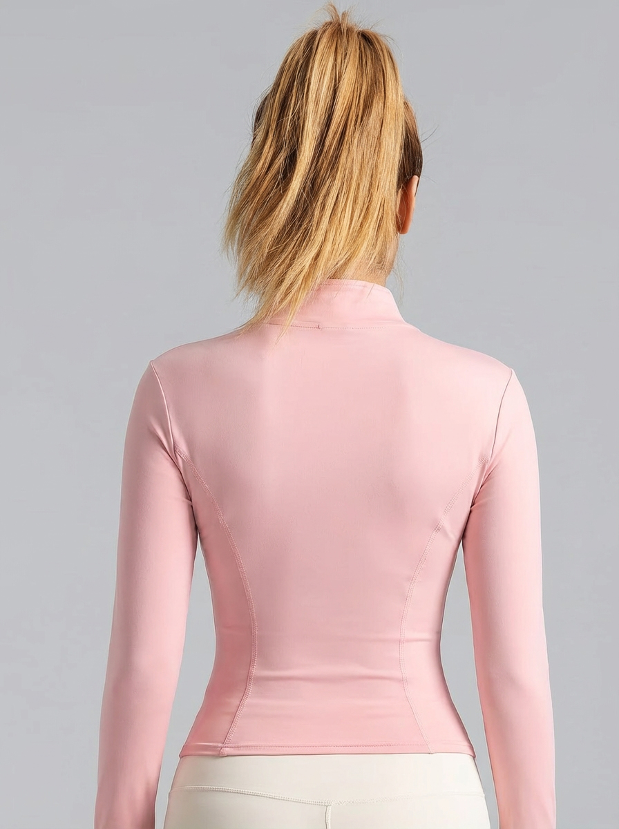 New Women Light pink Yoga Coat - Yoga Fitness Women のレビューと価格