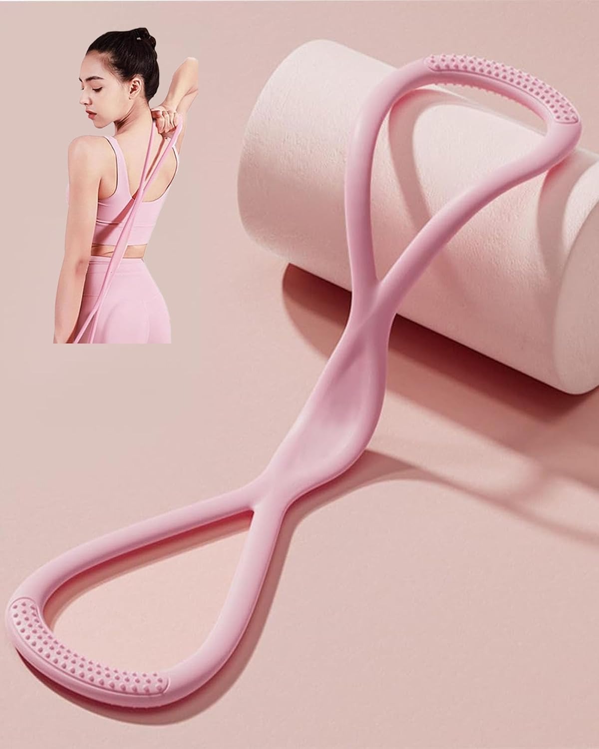 Figure-8 yoga resistance band, - Yoga Fitness Model のレビューと価格