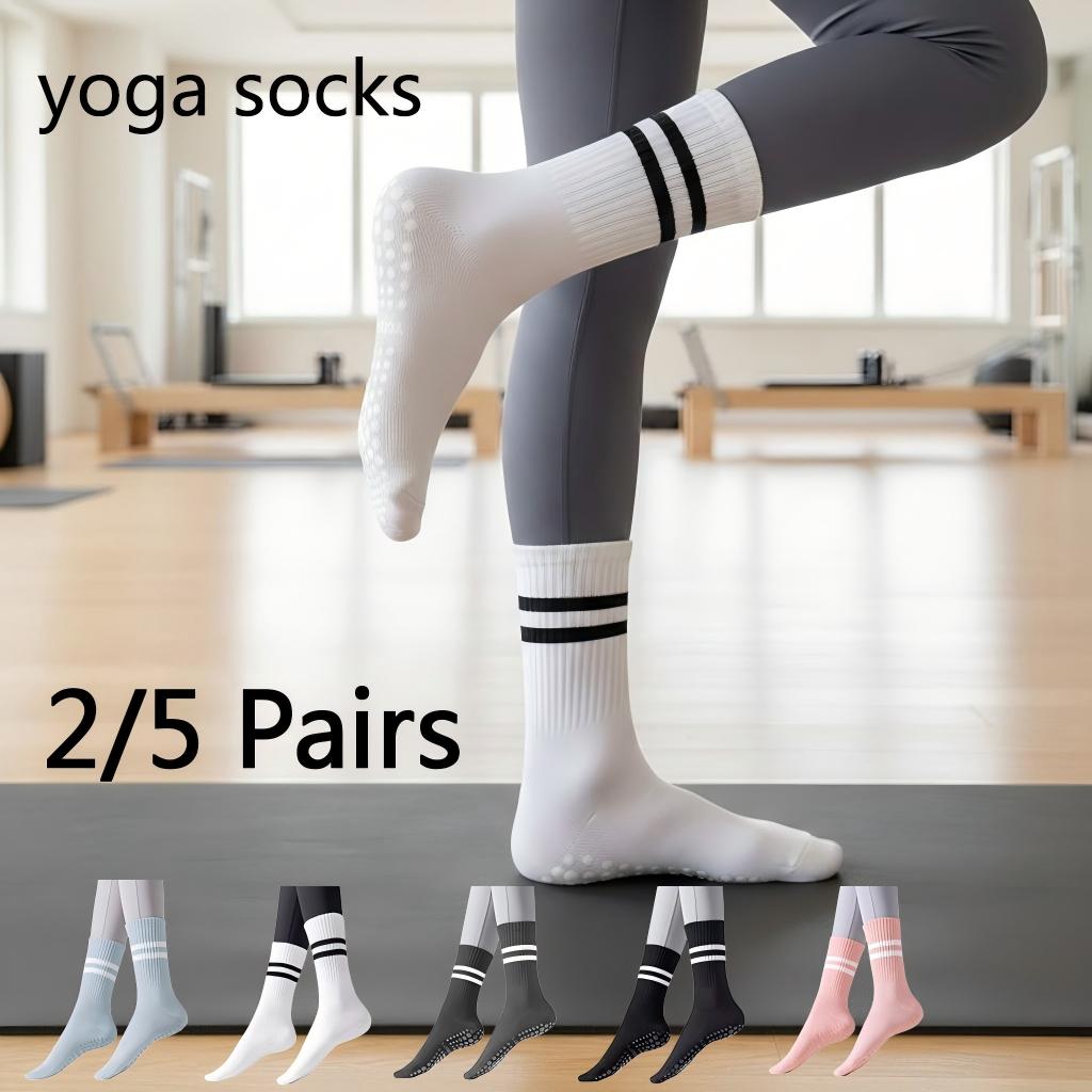 Women Non Slip Yoga Socks, Gri - Yoga Fitness Dance のレビューと価格