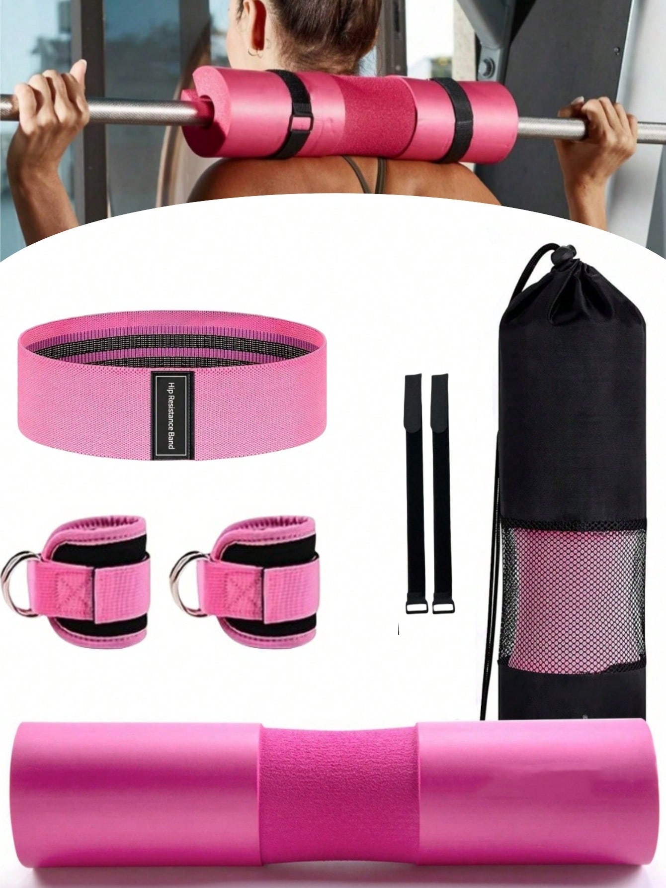 1pc/5pcs Barbell Squat Pad Set - Hip Thrust Pad のレビューと価格