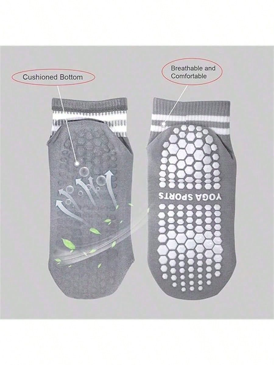 5 Pairs Women Double Stripe No - Fitness Yoga Pilates のレビューと価格