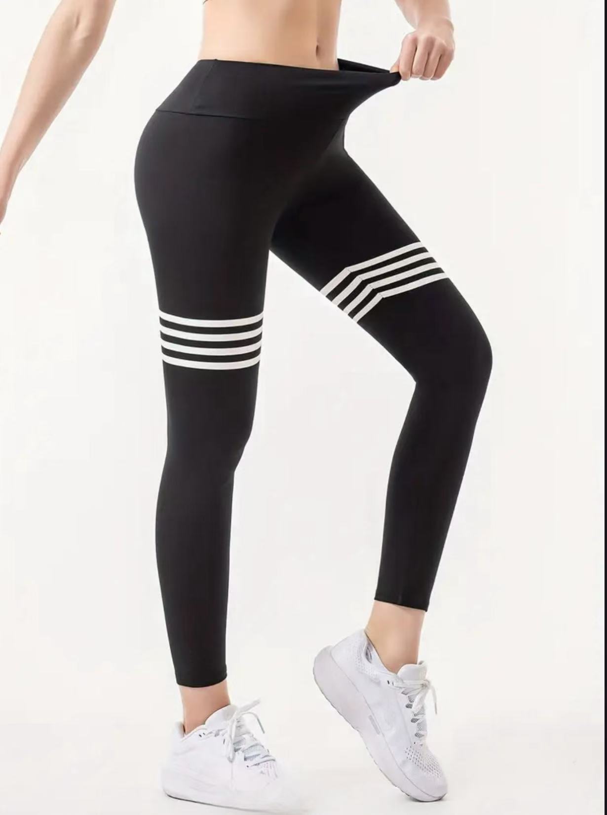 Letter Pattern High-Waisted Yo - Yoga Fitness Leggings のレビューと価格