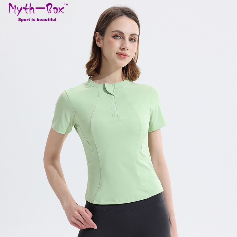 Summer Women Yoga Shirts Slim  - Yoga Fitness Qc のレビューと価格