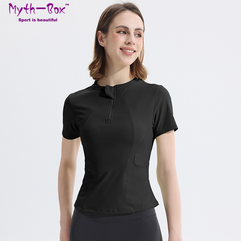 Summer Women Yoga Shirts Slim  - Yoga Fitness Qc のレビューと価格