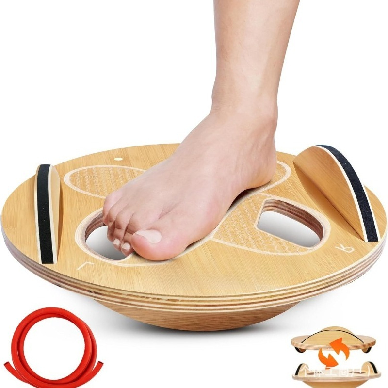 Wooden Fitness Balance Board A - Yoga Fitness Exercises のレビューと価格