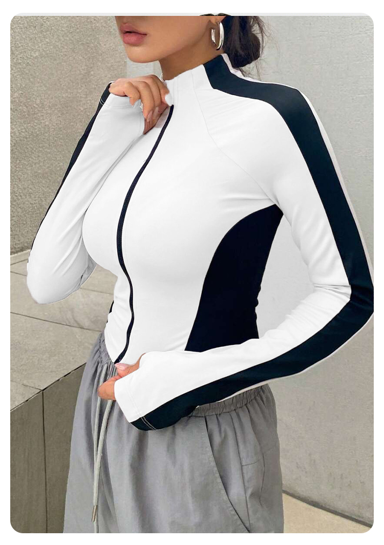 Yoga Clothes Stand Up Collar J - Yoga Fitness Women のレビューと価格