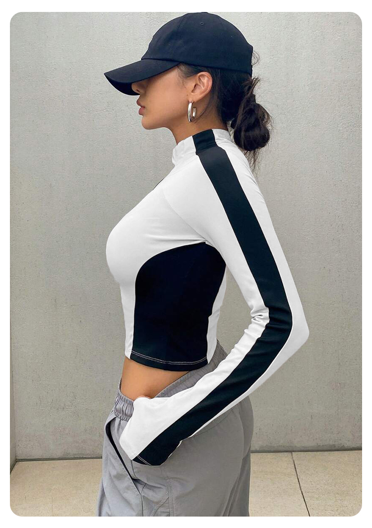 Yoga Clothes Stand Up Collar J - Yoga Fitness Women のレビューと価格