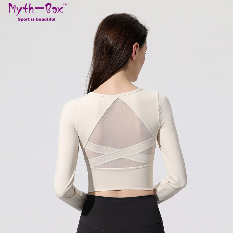 Women Yoga Shirts With Pad Lon - Yoga Fitness Qc のレビューと価格