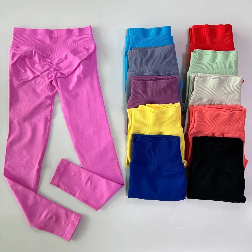 Yoga Leggings Women Low Ribbed - Yoga Fitness Leggings のレビューと価格