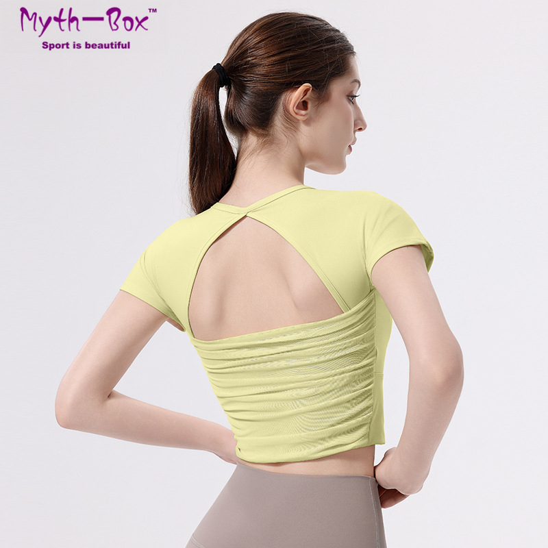 Women Slim Yoga Shirts With Pa - Yoga Fitness Qc のレビューと価格