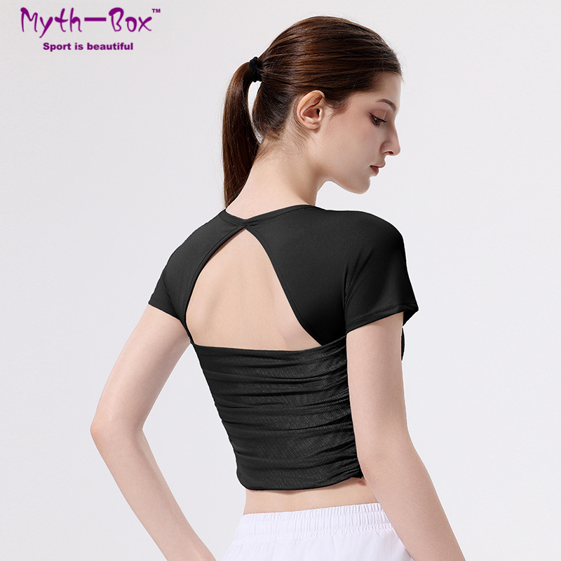 Women Slim Yoga Shirts With Pa - Yoga Fitness Qc のレビューと価格