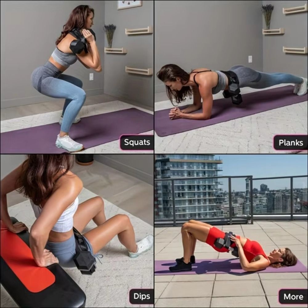 Non Slip Dumbbell Weight Belt  - Hip Thrust Pad のレビューと価格