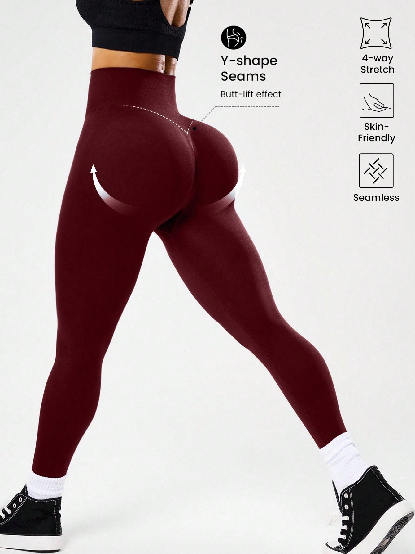 High-waisted seamless yoga leg - Yoga Fitness Leggings のレビューと価格