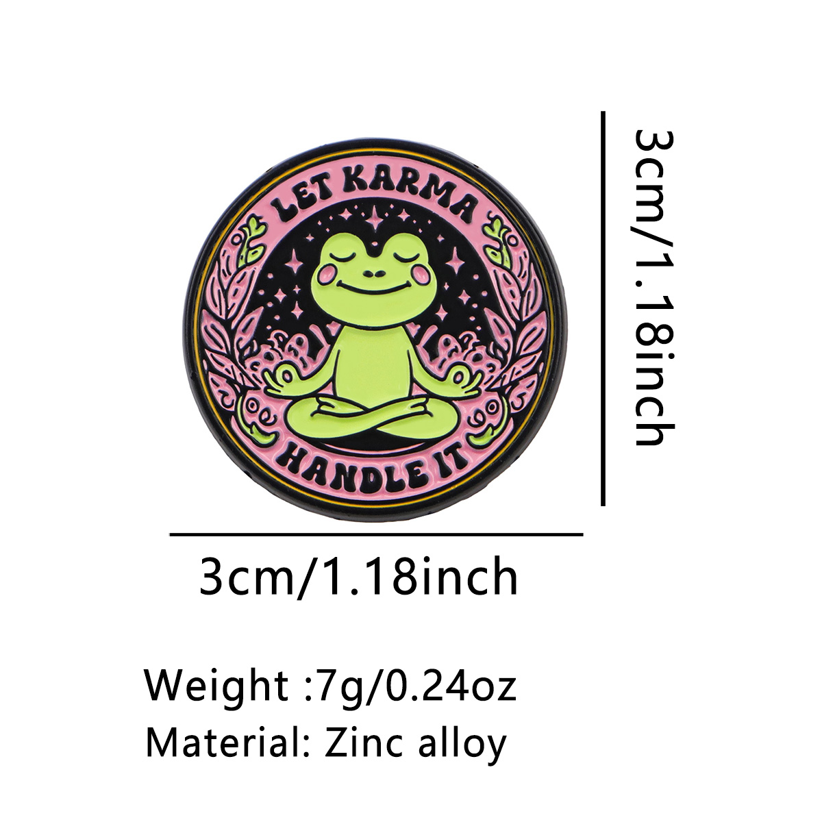 Yoga Frog Enamel Pin LET KARMA - Yoga Fitness Model のレビューと価格