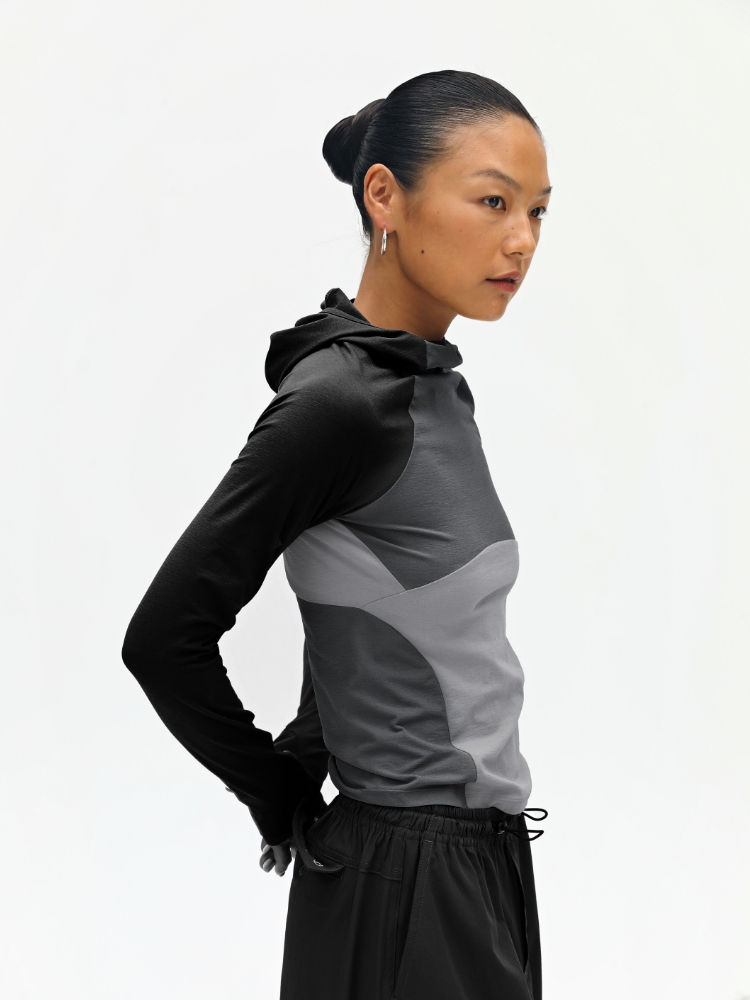 Oneup Slim Fit Long Sleeve Hoo - Yoga Fitness Qc のレビューと価格