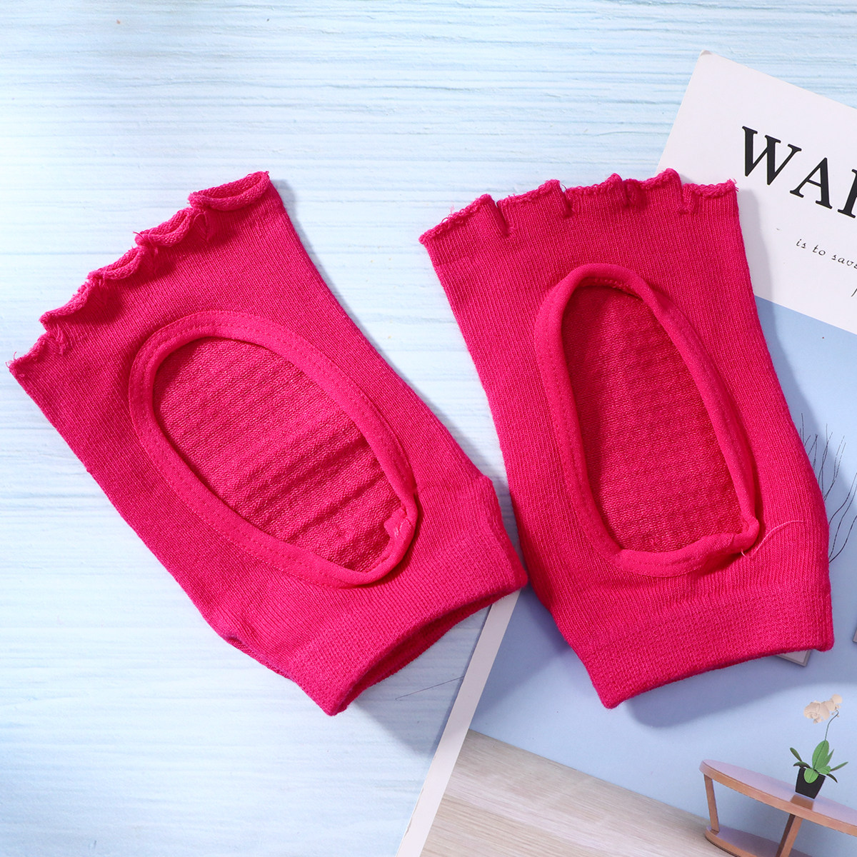 1Pair Yoga Socks Breathable Co - Yoga Fitness Exercises のレビューと価格