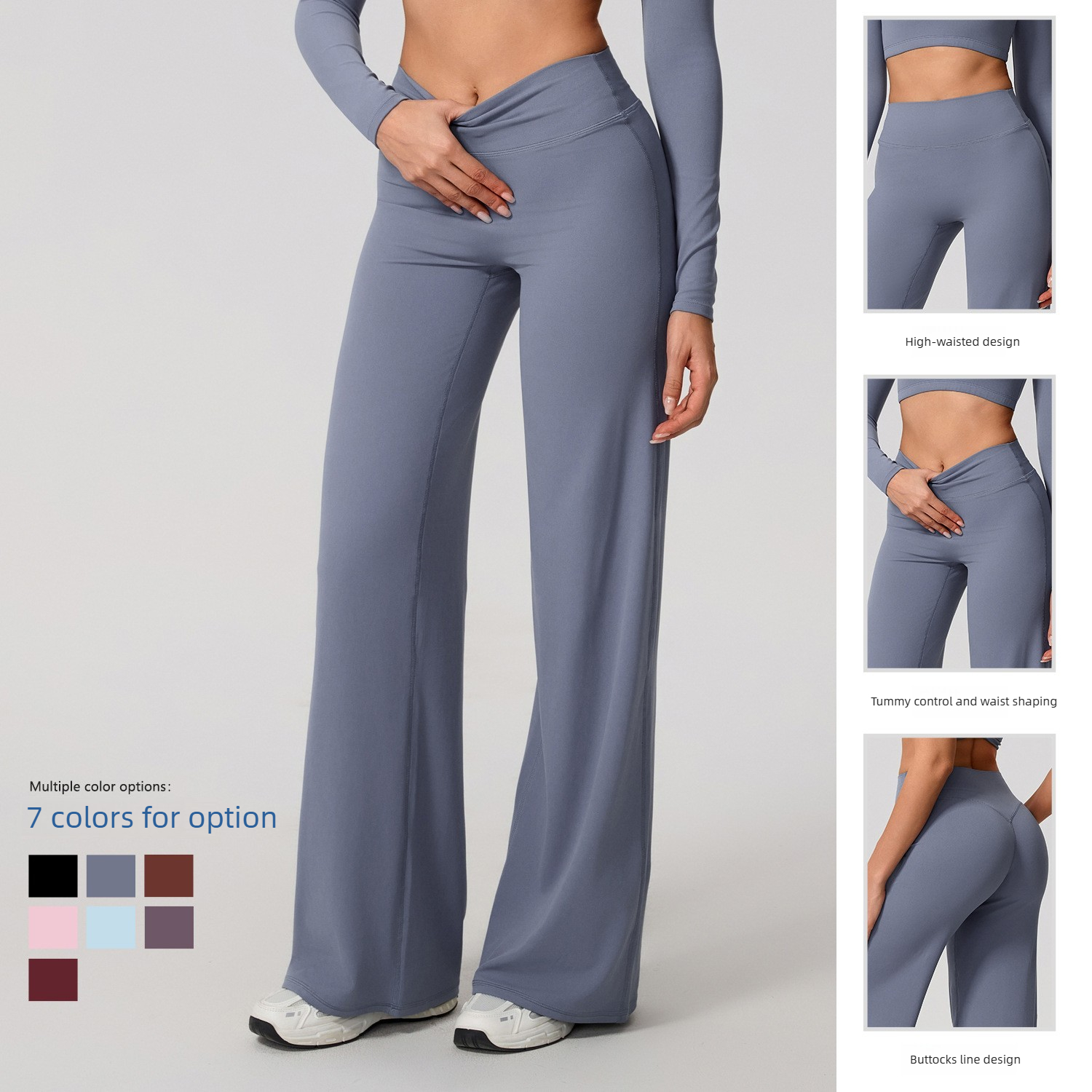 Lezyan Loose Soft Yoga Wide Le - Yoga Fitness Leggings のレビューと価格