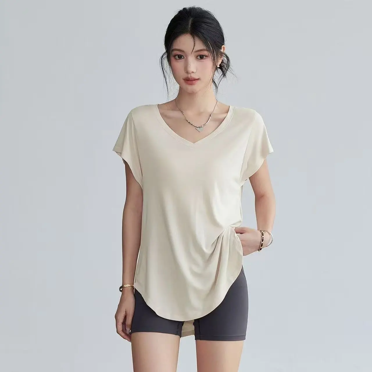 Women's Slimming Round Neck Yo - Yoga Fitness Exercises のレビューと価格