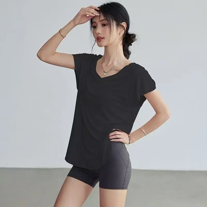 Women's Slimming Round Neck Yo - Yoga Fitness Exercises のレビューと価格